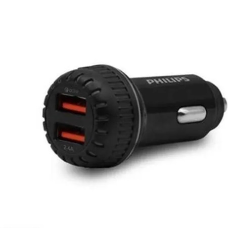 شارژر فندکی سریع فیلیپس 18Wوات مدل Philips DLP4522 Car Charger با گارانتی 12 ماهه شرکتی