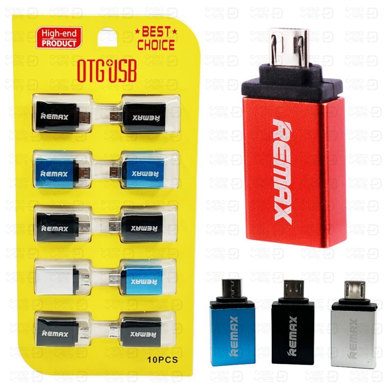 رابط OTG ریمکس MICRO فلزی پک 10 عددی