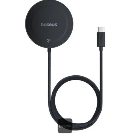 شارژر بی سیم 15 وات باسئوس مدل Baseus Simple Mini 4 Magnetic Wireless Charging Stand Qi2 15W با گارانتی 24 ماهه شرکتی