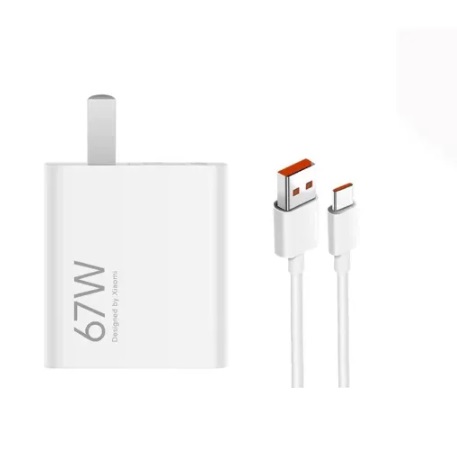 شارژر دیواری 67 وات شیائومی Designed By Xiaomi به همراه کابل تبدیل USB به USB-C