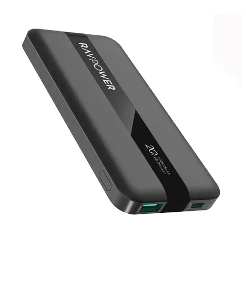 پاوربانک 10000 میلی‌آمپری راوپاور 20 وات مدل Ravpower RP-PB1236 با گارانتی 18 ماهه شرکتی
