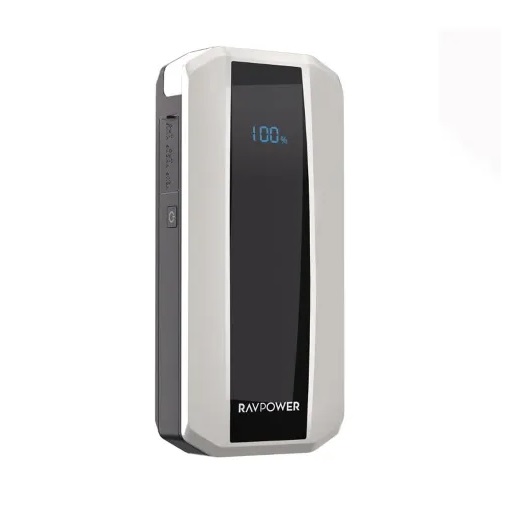 پاوربانک و جامپ استارتر خودرو 11000 میلی‌آمپری راوپاور 40.7 وات مدل Ravpower RP-PB1225 با گارانتی 18 ماهه شرکتی