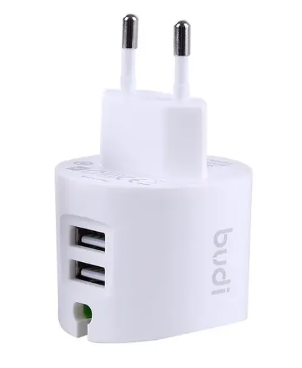 شارژر دیواری 12 وات بودی مدل Budi M8J322E با خروجی USB به همراه کابل USB به USB-C با گارانتی ۱۸ ماهه شرکتی (۶ ماه تعویض)